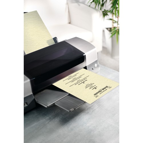 Struktur-Papier Inkjet+Laser+Kopier A4 90g Perga champagne Sigel DP605 (PACK=100 BLATT) Produktbild Additional View 3 L