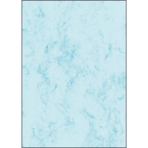 Marmor-Papier Inkjet+Laser+Kopier A4 90g blau Sigel DP261 (PACK=100 BLATT) Produktbild