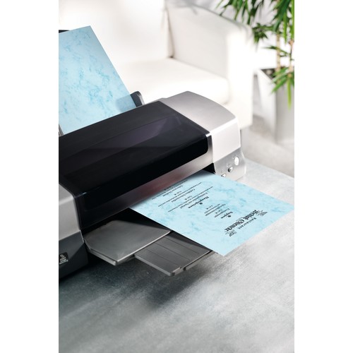 Marmor-Papier Inkjet+Laser+Kopier A4 200g blau Sigel DP551 (PACK=50 BLATT) Produktbild Additional View 3 L