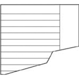 Schulaufgabenpapier Lin. 9 liniert mit freiem Rand A4/A5 80g weiß Landré 100050435 (PACK=250 BOGEN) Produktbild