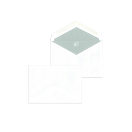 Briefumschlag ohne Fenster C6 114x162mm nassklebend 75g weiß mit grauem Innendruck (PACK=1000 STÜCK) Produktbild