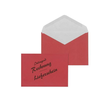 Briefumschlag ohne Fenster mit Aufdruck "Rechnung-Lieferschein" C6 114x162mm nassklebend 75g rot Recycling (PACK=1000 STÜCK) Produktbild