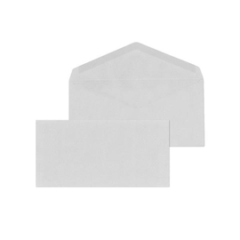 Briefumschlag ohne Fenster DIN lang 110x220mm nassklebend 75g grau Recycling Blauer Engel (PACK=1000 STÜCK) Produktbild