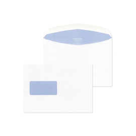 Kuvertierhülle mit Fenster C5 162x229mm innenliegende Seitenklappe 80g hochweiß Offset FSC (PACK=500 STÜCK) Produktbild