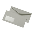 Briefumschlag mit Fenster DIN lang 110x220mm nassklebend 75g grau Recycling (PACK=1000 STÜCK) Produktbild