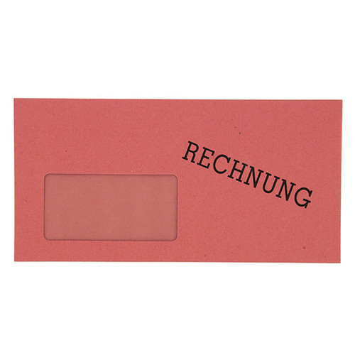 Briefumschlag Rechnung Mit Fenster Din Lang 110x220mm Nassklebend