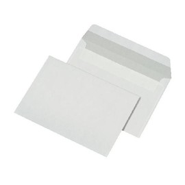 Briefumschlag ohne Fenster C6 114x162mm mit Haftklebung 80g weiß mit grauem Innendruck (PACK=1000 STÜCK) Produktbild