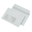 Briefumschlag mit Fenster C6 114x162mm mit Haftklebung 80g weiß mit grauem Innendruck (PACK=500 STÜCK) Produktbild