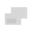 Briefumschlag mit Fenster C6 114x162mm selbstklebend 75g grau Recycling Blauer Engel (PACK=1000 STÜCK) Produktbild