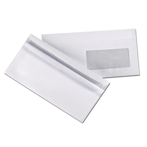 100 Briefumschläge Kuverts DIN lang 110 x 220 mm Selbstklebung ohne Fenster