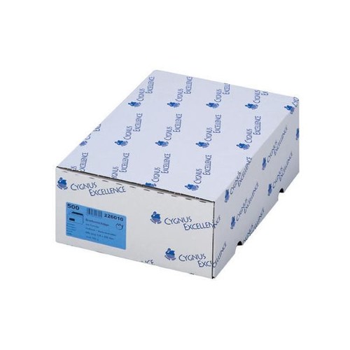 Briefumschlag CYGNUS mit Fenster DIN lang 110x220mm mit Haftklebung 100g weiß mit blauem Innendruck (PACK=500 STÜCK) Produktbild Additional View 1 L