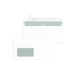 Briefumschlag mit Fenster DIN lang+ 114x229mm mit Haftklebung 80g weiß mit grauem Innendruck (PACK=500 STÜCK) Produktbild