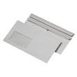 Briefumschlag mit Fenster Kompakt 125x235mm selbstklebend 75g grau Recycling (PACK=1000 STÜCK) Produktbild