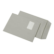 Versandtasche mit Fenster C4 229x324mm nassklebend 90g grau Recycling Blauer Engel (PACK=250 STÜCK) Produktbild