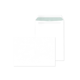 Versandtasche ohne Fenster B5 176x250mm selbstklebend 90g weiß Offset mit grauem Innendruck (PACK=500 STÜCK) Produktbild