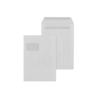 Versandtasche mit Fenster C4 229x324mm selbstklebend 90g grau Recycling Blauer Engel (PACK=250 STÜCK) Produktbild