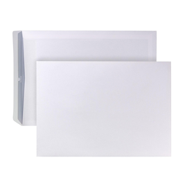 Versandtasche ohne Fenster C4 229x324mm selbstklebend 90g weiß mit grauem Innendruck (PACK=250 STÜCK) Produktbild