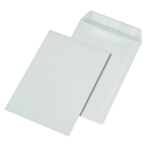 Versandtasche ohne Fenster C4 229x324mm selbstklebend 90g weiß mit grauem Innendruck (PACK=250 STÜCK) Produktbild Default L