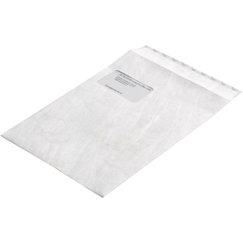 Versandtasche TYVEK mit Fenster C4 229x324mm mit Haftklebung 55g weiß 00011796 (PACK=100 STÜCK) Produktbild