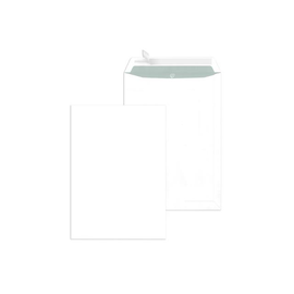 Versandtasche ohne Fenster B4 250x353mm mit Haftklebung 120g weiß Offset mit grauem Innendruck (PACK=250 STÜCK) Produktbild