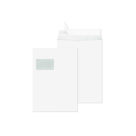 Versandtasche SECURITEX mit Fenster C4 229x324mm mit Haftklebung 130g weiß (PACK=100 STÜCK) Produktbild