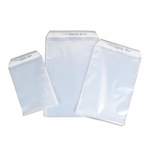 Poly Versandtasche transparent C4 225 x 310 + 50mm Klappe / 70µ (PACK=1000 STÜCK) Produktbild Additional View 2 L