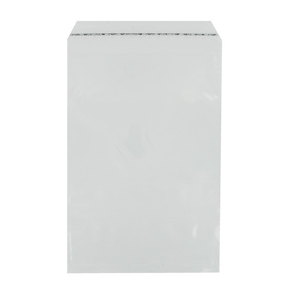 LDPE Adhäsionsverschlussbeutel transparent/250 x 350 + 50mm Klappe/ 70µ (KTN=1000 STÜCK) Produktbild Front View XL