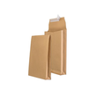 Faltentasche ohne Fenster B5 176x250x40mm mit Haftklebung 120g braun Recycling Klotzboden (PACK=250 STÜCK) Produktbild