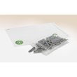 LDPE Druckverschlussbeutel Recyclat 80x120mm / 50µ / transparent 30% Recyclat (KTN=1000 STÜCK) Produktbild