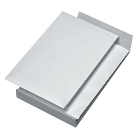 Faltentasche ohne Fenster C4 229x324x40mm mit Haftklebung 140g weiß Klotzboden (PACK=100 STÜCK) Produktbild