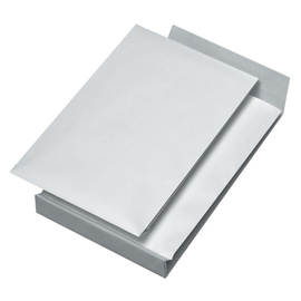 Faltentasche SECURITEX ohne Fenster B4 250x353x50mm mit Haftklebung 130g weiß Klotzboden,Reißfest, Feuchtigkeitsschutz (PACK=100 STÜCK) Produktbild