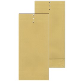 Musterbeutel 100x225x40mm 120g braun Natron mit Seitenfalte Klotzboden und Lochung (PACK=250 STÜCK) Produktbild