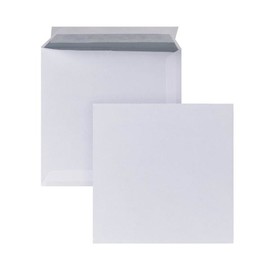 Briefumschlag ohne Fenster 1/6 DIN 220x220mm mit Haftklebung 100g weiß (PACK=500 STÜCK) Produktbild