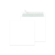 Briefumschlag ohne Fenster 1/6 DIN 220x220mm mit Haftklebung 100g weiß mit grauem Innendruck (PACK=500 STÜCK) Produktbild