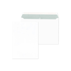 Kuvertierhülle ohne Fenster B4 250x353mm innenliegende Seitenklappe 120g weiß Offset (PACK=250 STÜCK) Produktbild