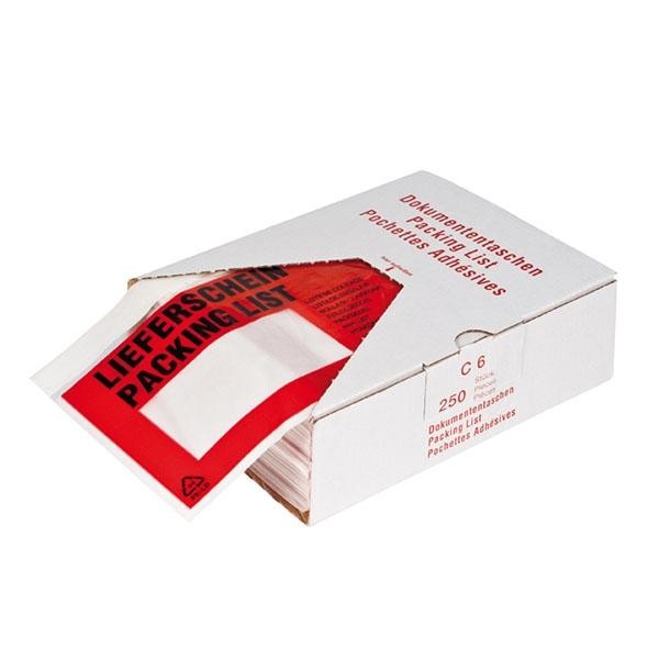 LDPE Begleitpapiertasche C6 175 x 138mm / Lieferschein mit Rezyclat (PACK=250 STÜCK) Produktbild Additional View 2 XL