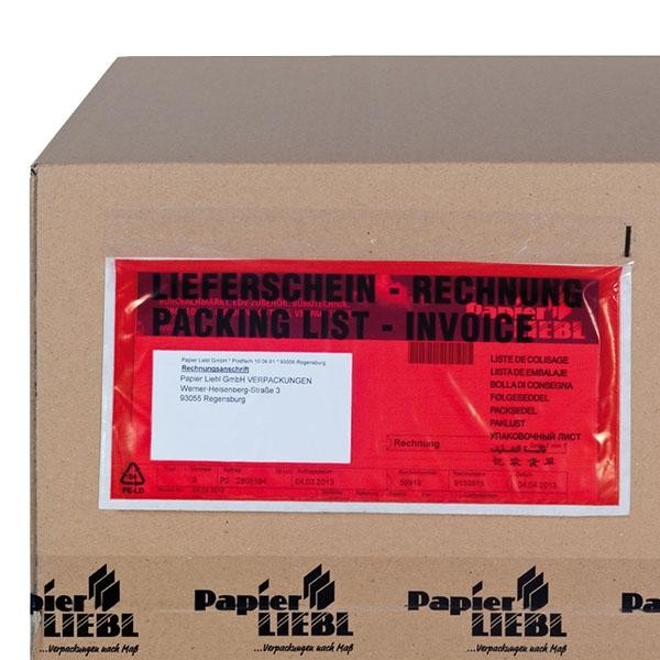 LDPE Begleitpapiertasche C6 175 x 138mm / Lieferschein mit Rezyclat (PACK=250 STÜCK) Produktbild Additional View 3 XL
