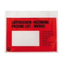 LDPE Begleitpapiertasche transparent C6 175 x 138mm / Lieferschein-Rechnung (PACK=250 STÜCK) Produktbild