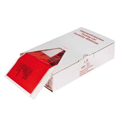 LDPE Begleitpapiertasche DL 240 x 138mm / Lieferschein mit Rezyclat (PACK=250 STÜCK) Produktbild Additional View 2 L