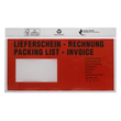 LDPE Begleitpapiertasche DL 240 x 138mm / Lieferschein-Rechnung mit Rezyclat (PACK=250 STÜCK) Produktbild