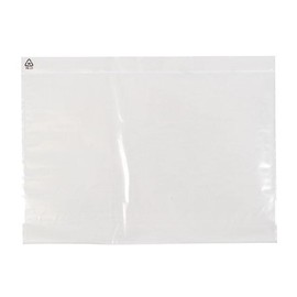 LDPE Begleitpapiertasche transparent C4 340 x 250mm / ohne Druck (PACK=500 STÜCK) Produktbild