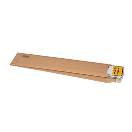 Wellpappe Versandtasche KFZ-Kennzeichen braun / IM: 140 x 590 x -50mm AM: 145 x 600 x -55mm Produktbild
