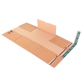 Wellpappe Universal-Versandverpackung LP braun / IM: 320 x 320 x -55mm AM: 375 x 330 x -70mm Produktbild