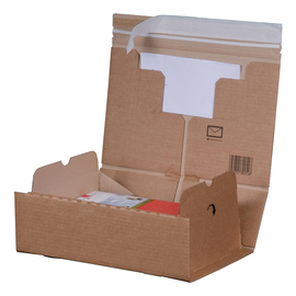 Wellpappe Postversandkarton braun DIN A4 / IM: 305 x 210 x 110mm AM: 362 x 235 x 120mm Produktbild