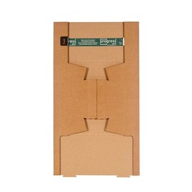 Wellpappe Trapez Versandverpackung braun A2 / IM: 430 x 145/108 x 75mm AM: 440 x 158/115 x 82mm Produktbild