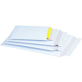 Vollpappe Versandtasche B4 weiß / IM: 285 x 365 x -30mm AM: 295 x 375 x -32mm Produktbild