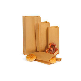 Faltenbeutel ohne Druck Norm 3 14+8x32cm 35g Umweltkraft braun (PACK=1000 STÜCK) Produktbild
