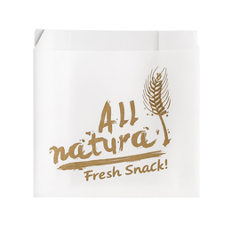 Snackbeutel Pergament Neutraldruck 12x5x11cm (PACK=2000 STÜCK) Produktbild