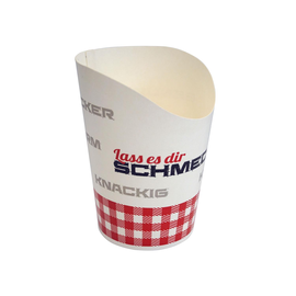 Wrap Becher Echt lecker Ø5,6cm / 10cm / 200ml / weiß (KTN=1000 STÜCK) Produktbild