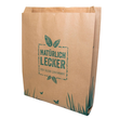 Faltenbeutel natürlich lecker braun Recyclingpapier 35g 17x5x23cm (PACK=1000 STÜCK) Produktbild